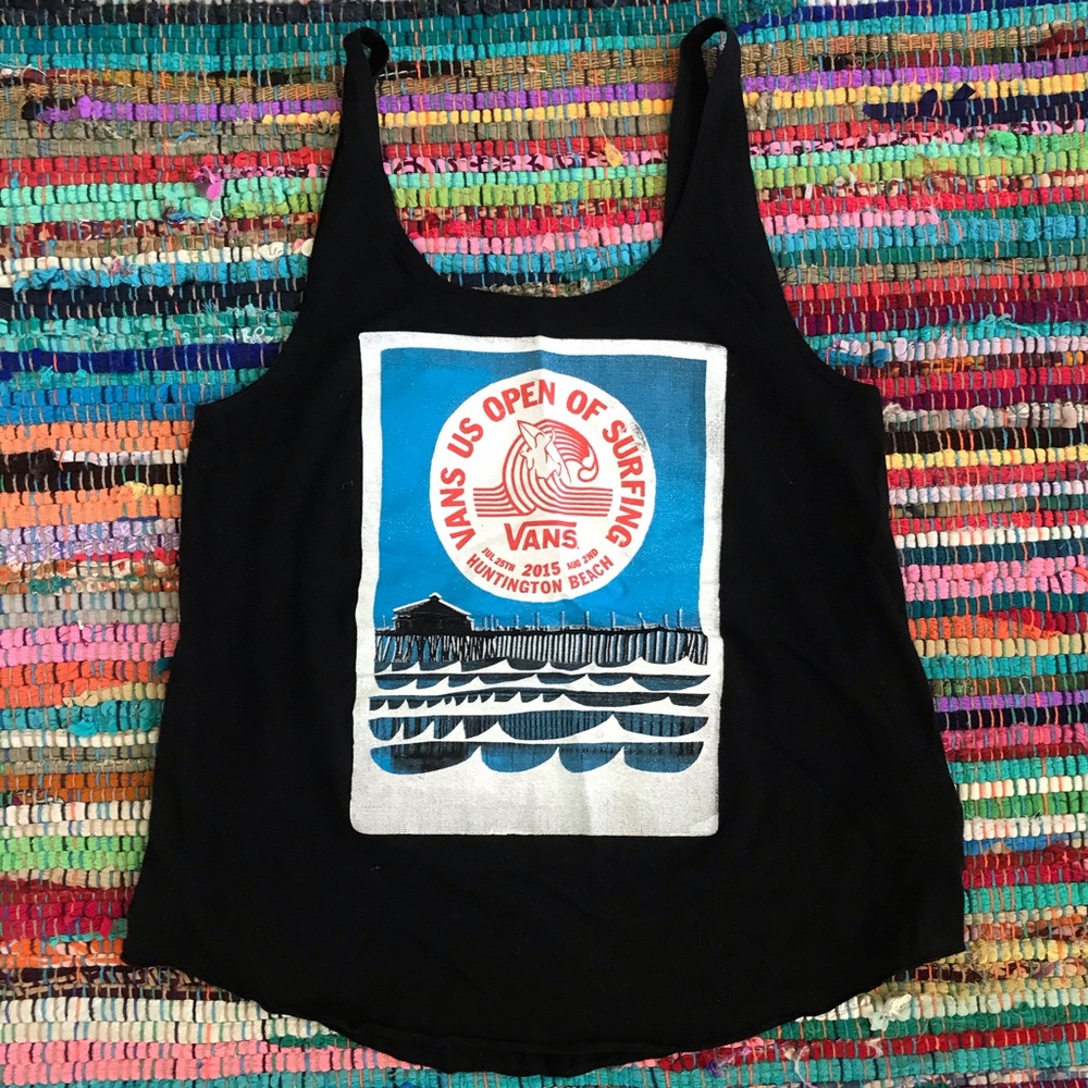 scoop neck vans tank top